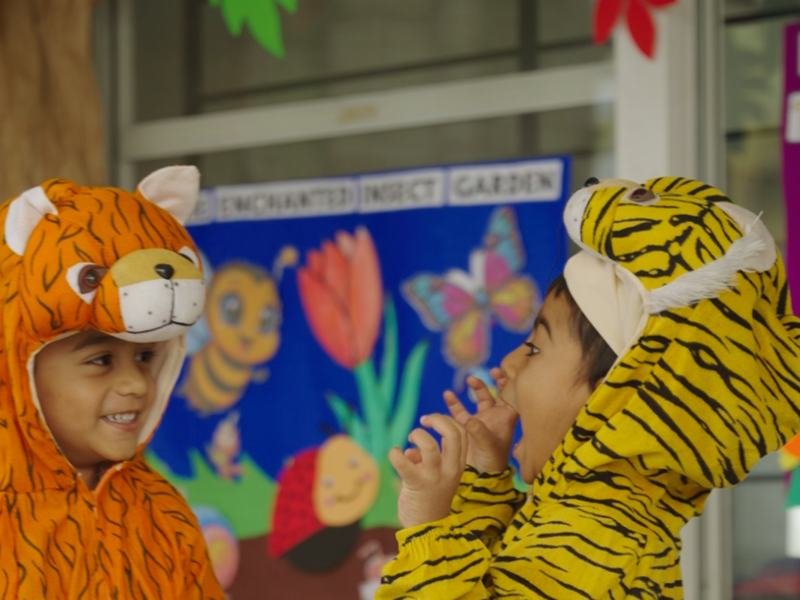 Children at Chitrakoota Montessori